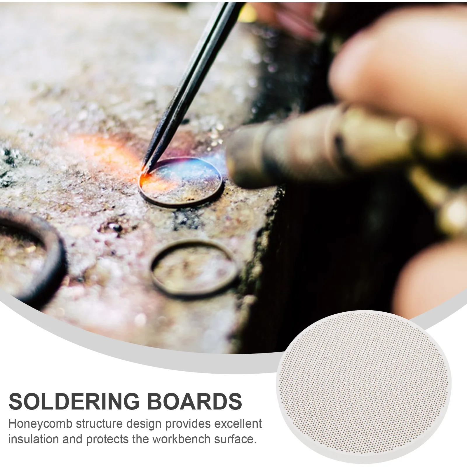 Durable Honeycomb Board for Jewelry Soldering Practical Soldering Honeycomb Panel for Fine Processing