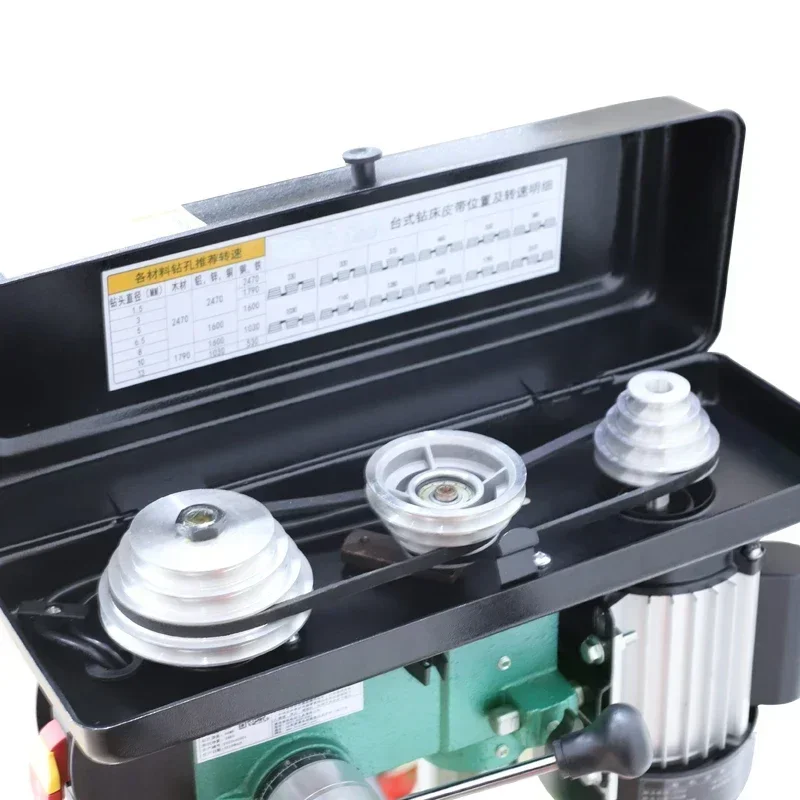 Speed-regulating bench drill high-precision multifunctional high-power desktop drilling machine home drilling machine electric H