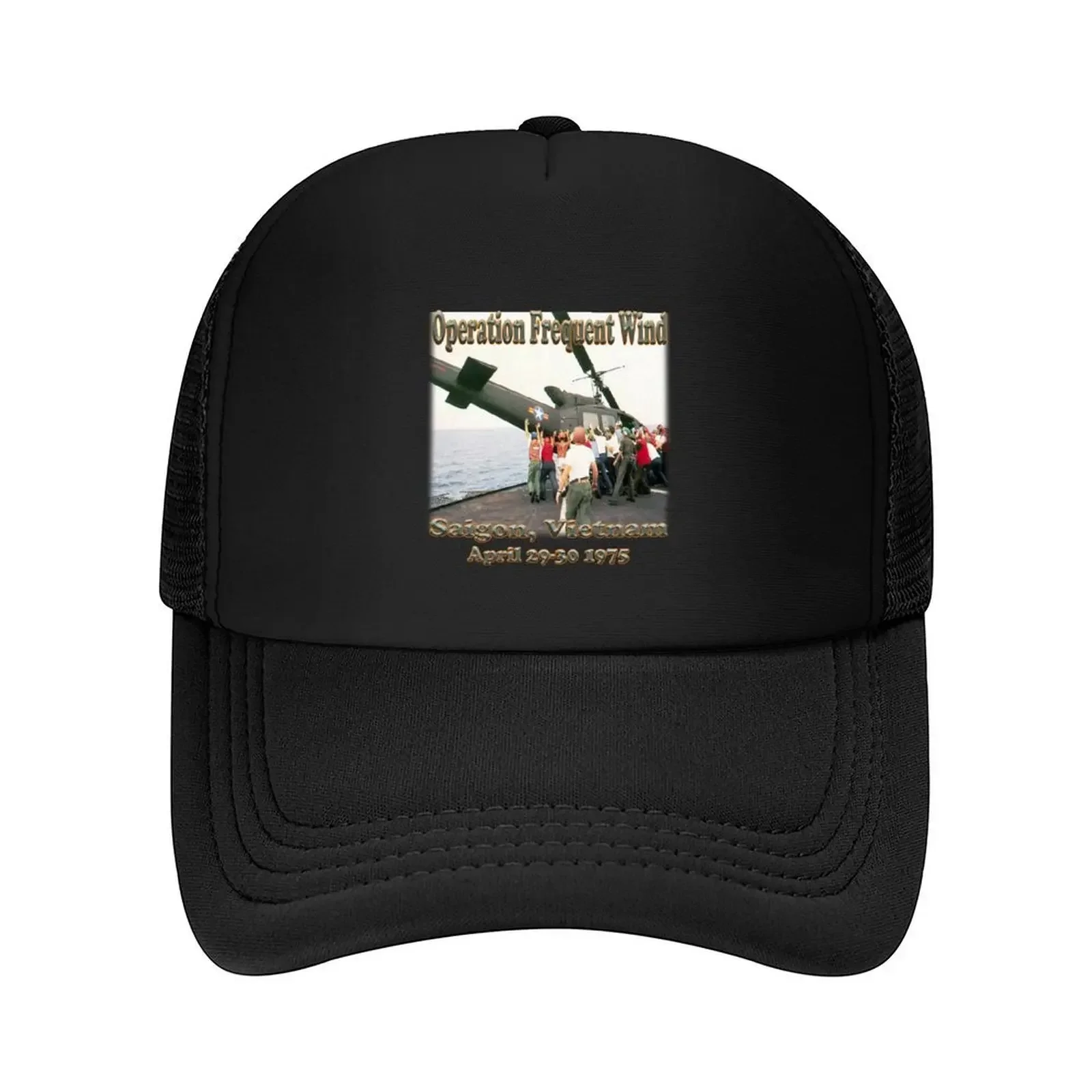 New OPERATION FREQUENT WIND Baseball Cap luxury caps black Military Tactical Cap Golf Cap Female Men's