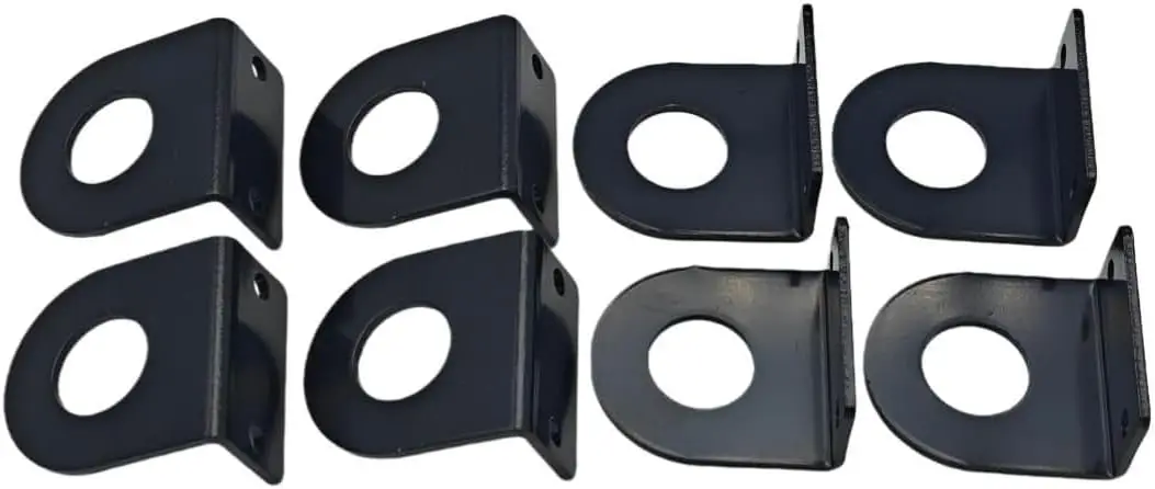 

Replacement 3/4" Round Marker Light L Mounting Bracket , for 3/4" Round Light Powder Coated Trailer RV (8pack