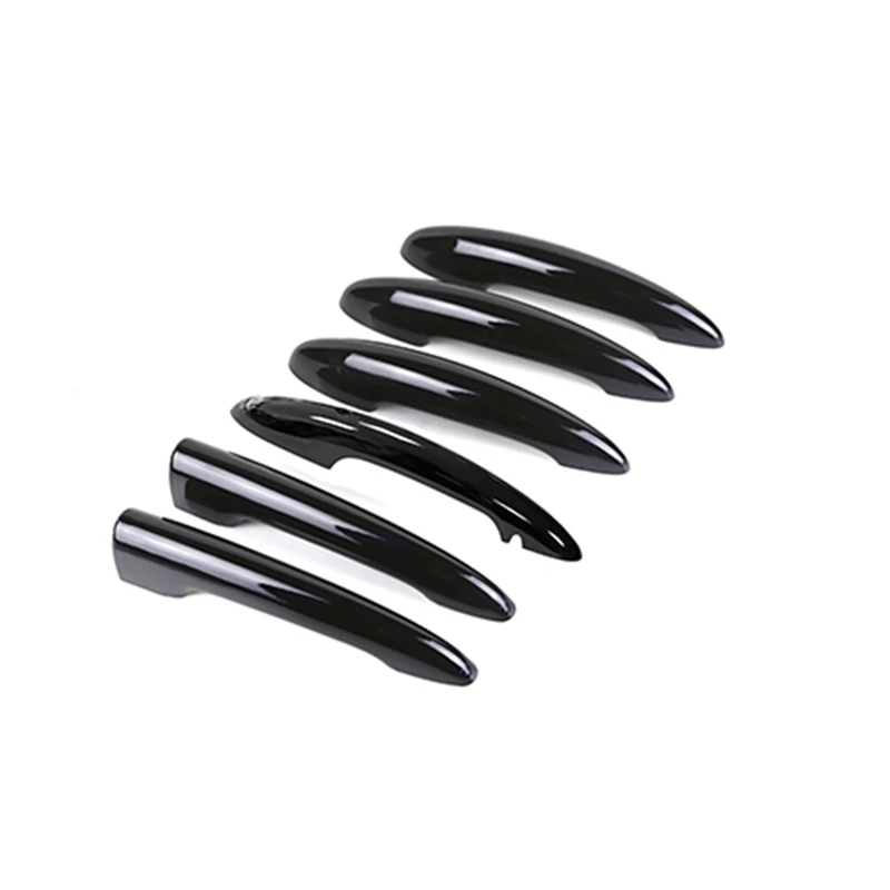 6Pcs Car Door Handle Cover For BMW Mini Cooper F54 Countryman Gloss Black Door Handle Cover Trim