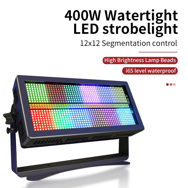 

DMX 864RGB + 96 белого света, водонепроницаемый стробоскоп IP65, 12 сегментов, супер яркий уличный DJ-краситель, свадебный бар, сцена, специальный эффект