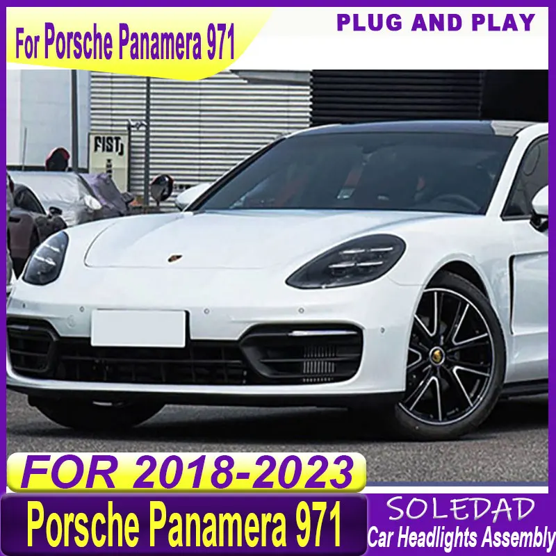 Car Lights For Porsche Panamera 971 2017 2018 2019 2020 2021 2022 2023 Headlights Assembly Upgrade 2024 Style LED  Accessories