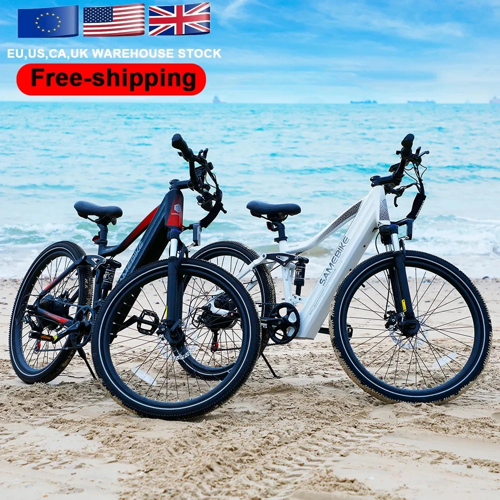 Samebike-XD26 Electric Bicycle for Men, Mountain Moped, 750W, 14AH Lithium Battery, 35Km, H, Road EBike, Off Road MTB for Adults