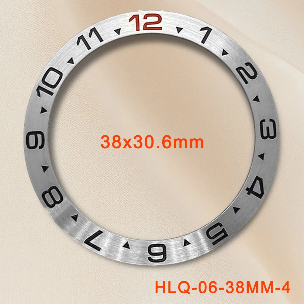 GMT 38MM Sloping Diving Aluminum GMT Watch Insert Watch Replace Watch Bezel Inserts Ring NH35 NH36 NH34 Watch Part