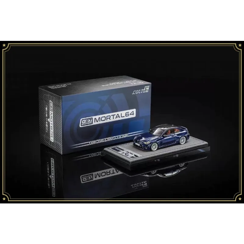 MORTAL64 1/64 alloy BMW G87 M2 COUPE - Danquan Stone Blue imitation car model collection