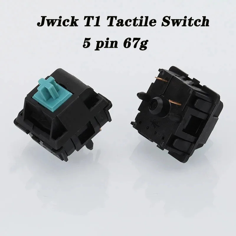 Imagem -03 - Jwick Jwk t1 v2 Interruptor Tátil Nylon 67g Teclado Mecânico Jogos Azul mx Switch Fábrica Lubed Pin Hotswap Personalizado Gamer Eixo