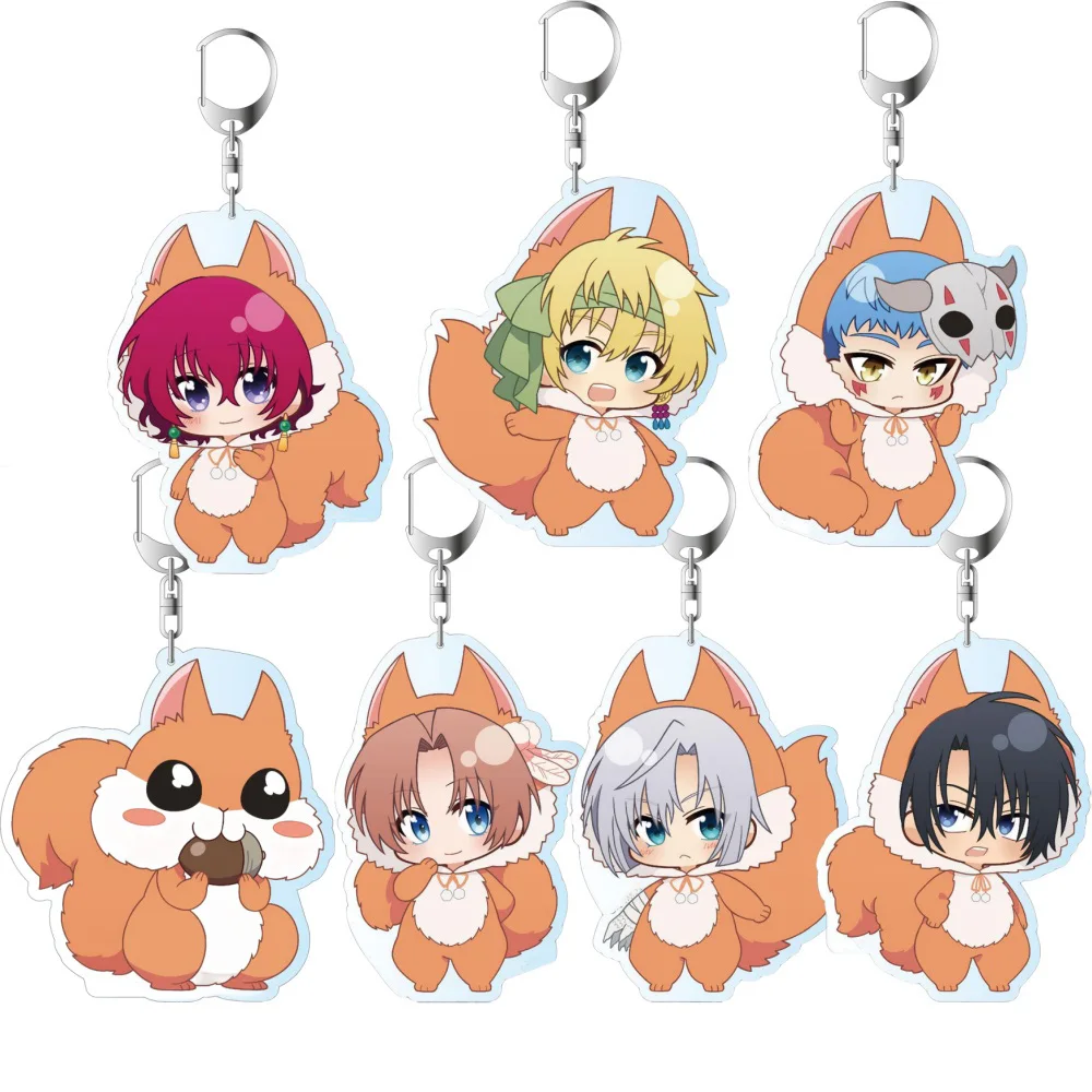Regalos para seguidores Anime figuras HD Yun Zeno Jaeha Sinha Kija Hak Yona Pukkyu Ver llavero acrílico colgante colección de adornos alrededor de 6cm