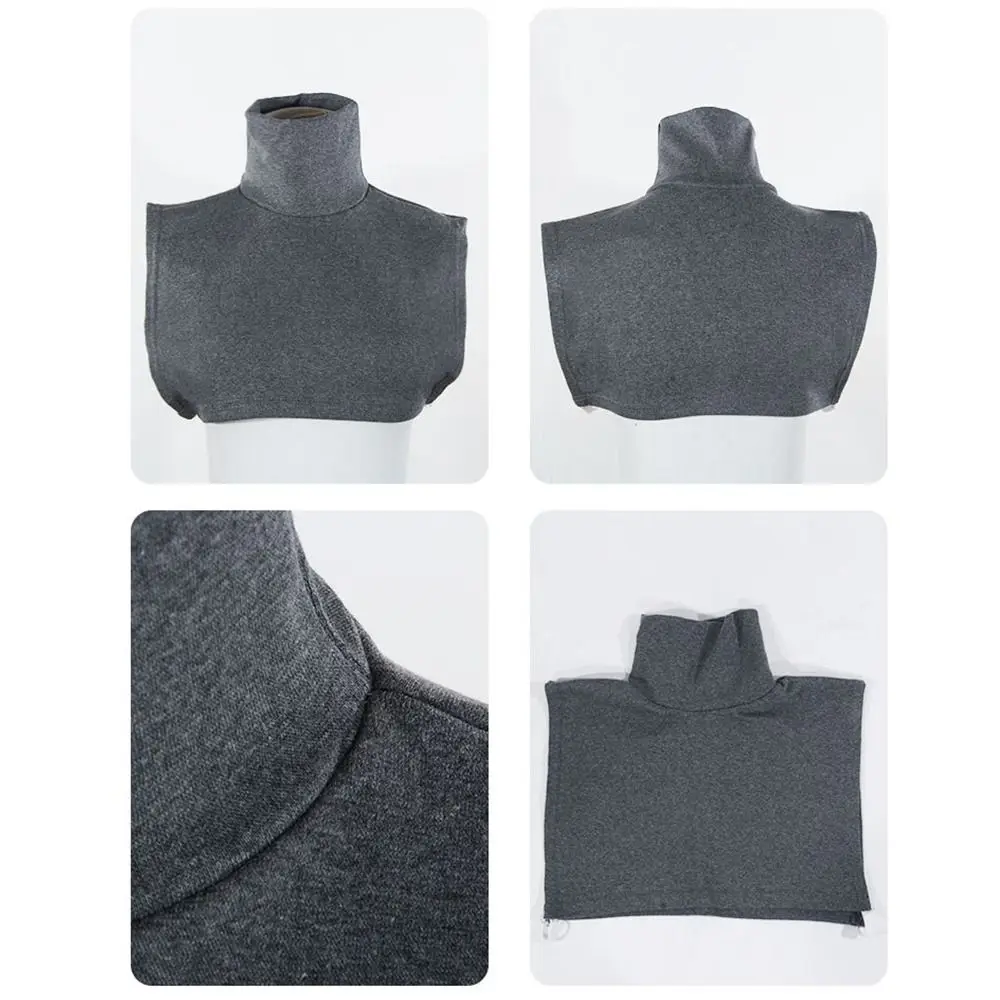 Faux Col Roulé pour Femme Musulmane, Extensions Amovibles, Chemisier Demi-Haut, Couverture Modal