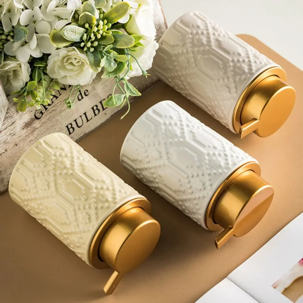 

Дозатор для пенного мыла 350 мл с геометрическим узором, многоразовый шампунь, гель для душа, бутылка, керамический пресс, контейнеры для мыла, ванная комната