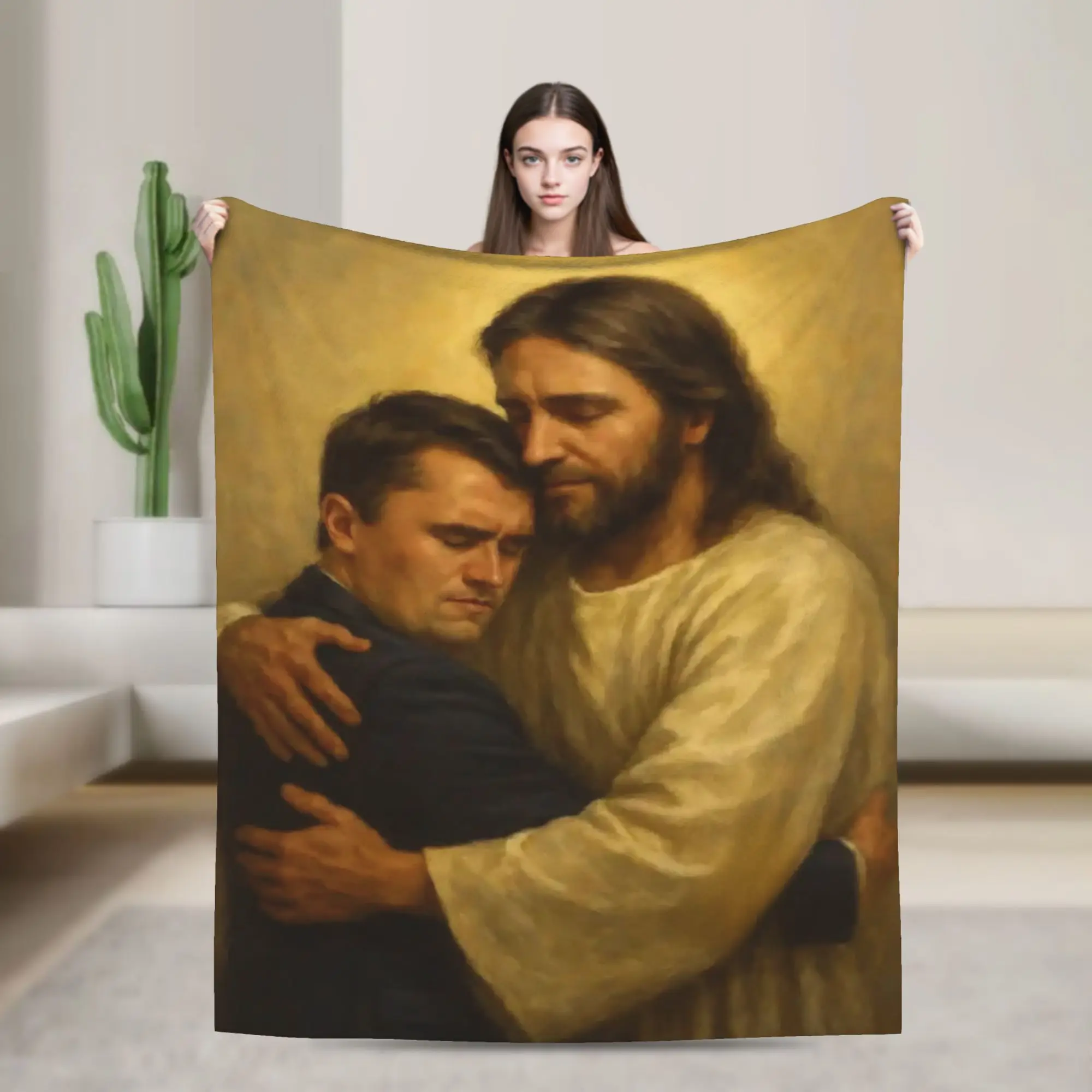 Comfortable Charlie Kirk Angelic Advocate Blanket Merch Sofa Decorative  Throws And Blankets Super Warm Velvet for Office