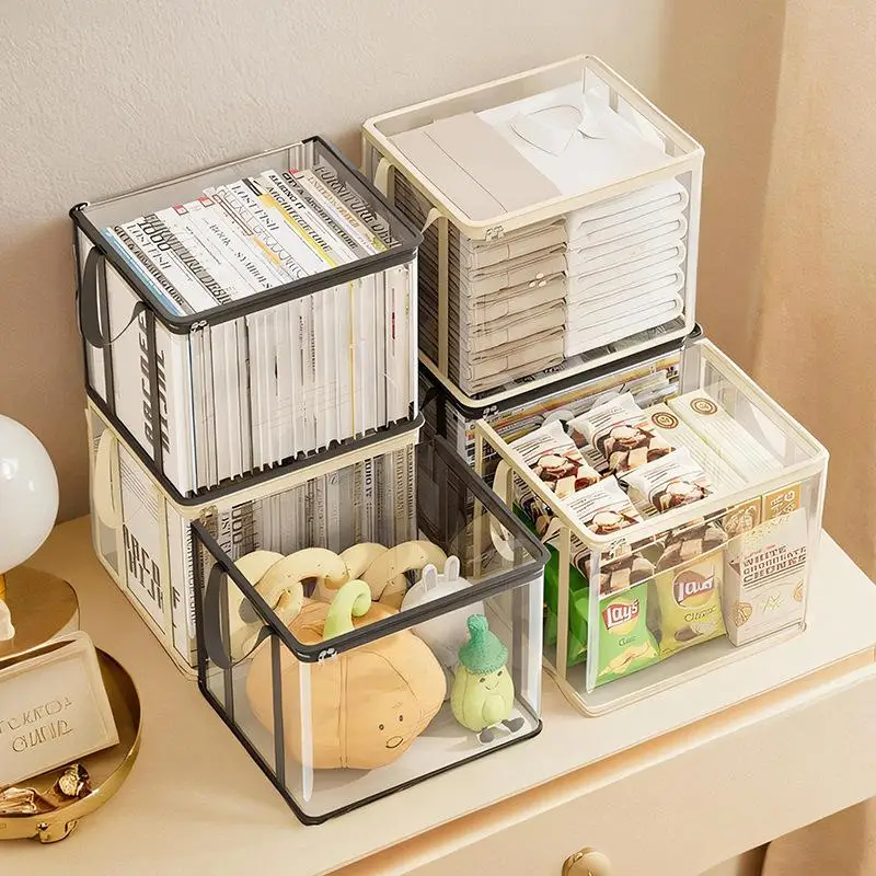 Transparente PVC-Aufbewahrungsbox | Klappdeckel & Sichtfenster | Multifunktionaler Organizer für Spielzeug, Bastelbedarf und Zubehör | Langlebiger Geschenkbehälter – Detail 9