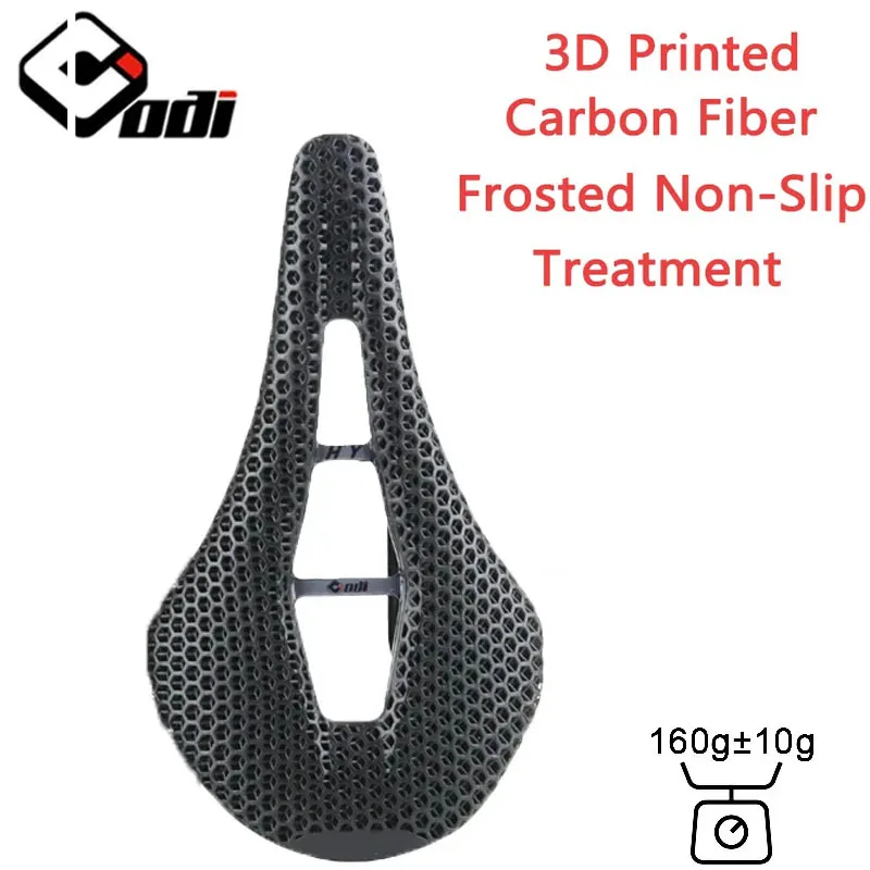 

ODI Carbon Fiber 3D Printed Bike Saddle 143mm Ultra Light and Breathable Mountain Bicycle Cushion Soft Seat for Road MTB/Bike