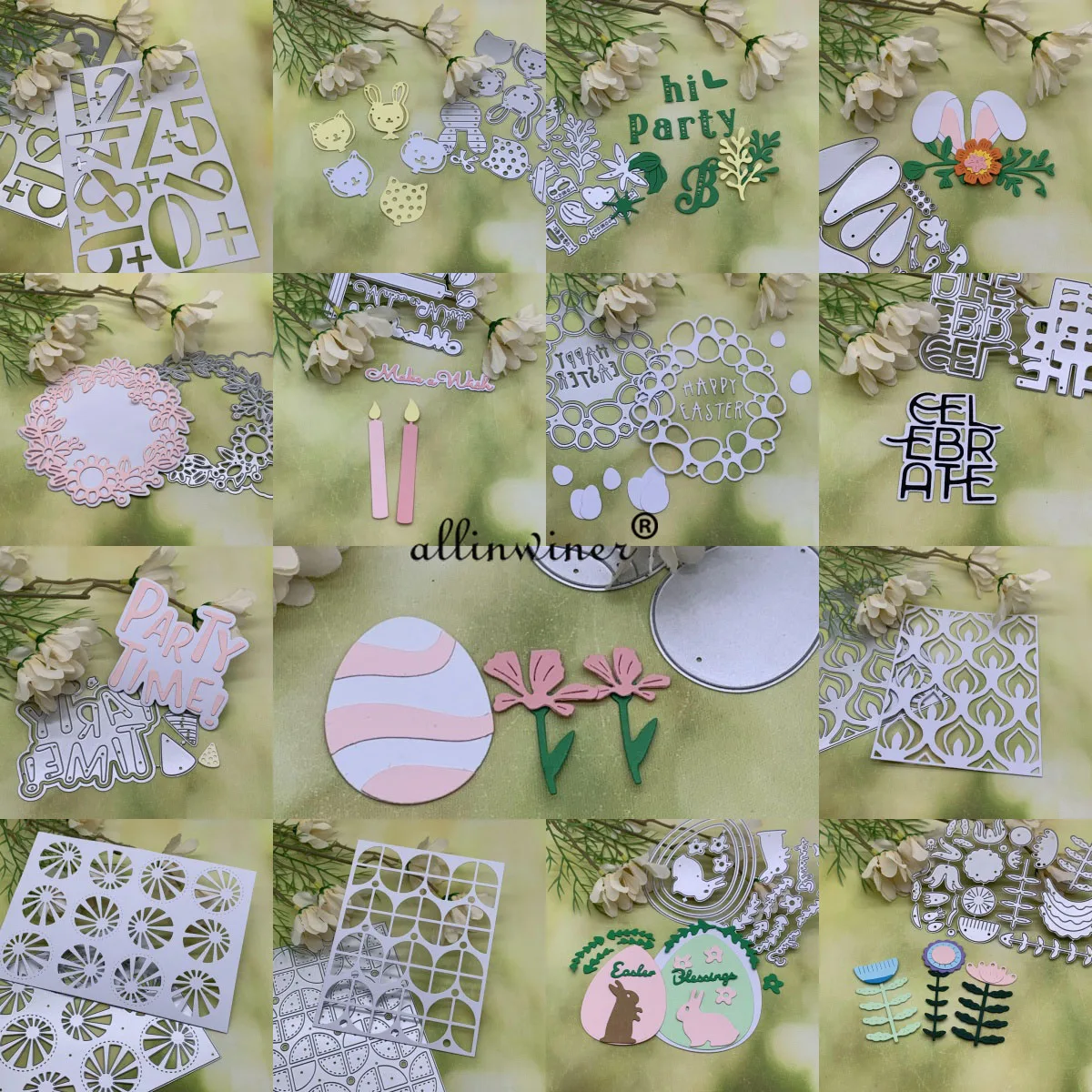 New Easter Series Metal Cutting Dies Stencils Die Cut for DIY Scrapbooking Album Paper Card Embossing