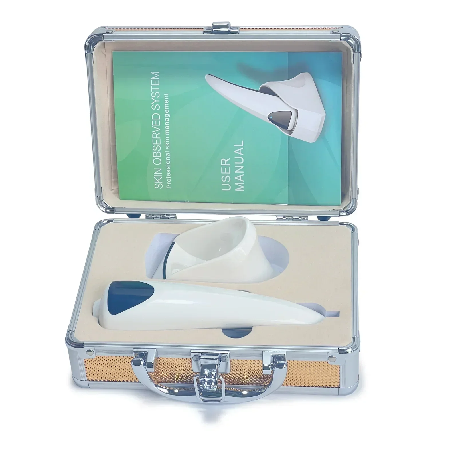 Huidgeobserved systeem 520 keer vergroot 5 miljoen pixelanalyse Gezichtscollageenvezelporiën en vochtdetectiemachine