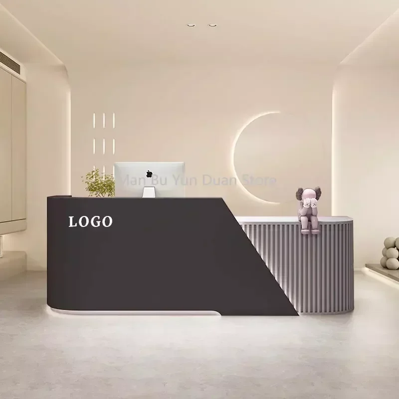

Promotional Table Hairdressing Counter Office Secretary Furniture Customer Center Party Reception Reception Counter Desk Box