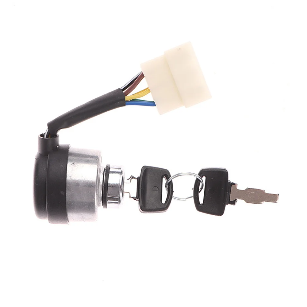 

Key Lock Combination Switch for Generator Ignition Start with 6 Wire Connections Compatible with For GX160 Gas Generator Models