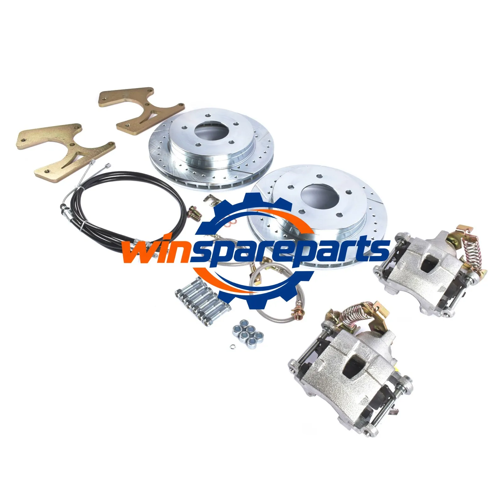 Rear Disc Brake Kit W/ 5 Lug Rotors Fits GMC Chevrolet Suburban Vans 1961-1991