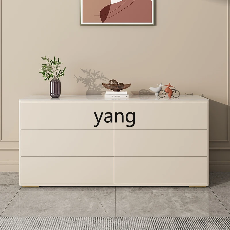 XYY light luxury rock slab dining side cabinet, locker, living room against the wall, secret cabinet, modern and simple