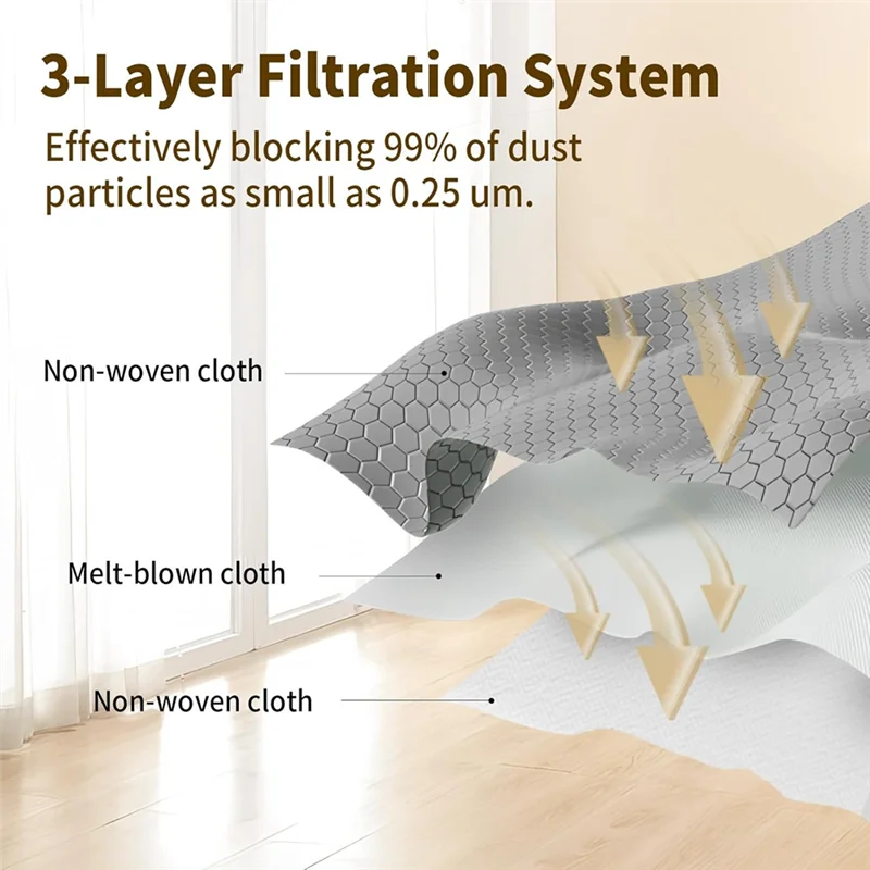 20 عبوة من أكياس الغبار عالية الجودة لمحطة Eufy X10 Pro Omni & X8 Pro ذاتية التفريغ، أكياس تنظيف روبوت مكنسة كهربائية 2.5 لتر استبدال الغبار