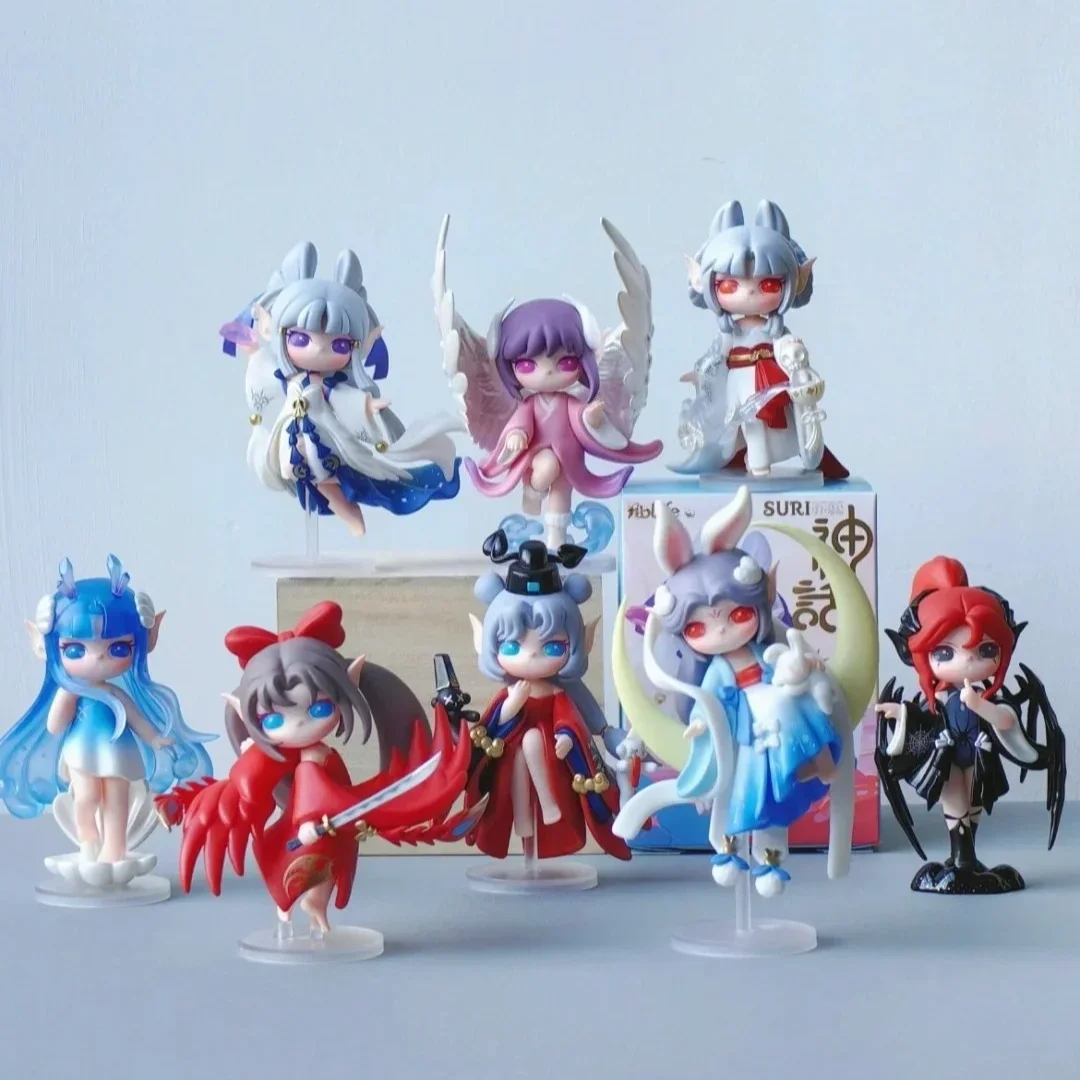 سلسلة Su Rui الأسطورية وزهر الخوخ سلسلة تسعة أرواح من صندوق أعمى شخصيات الحركة لعبة مجسمة قابلة للجمع دمية عصرية #6