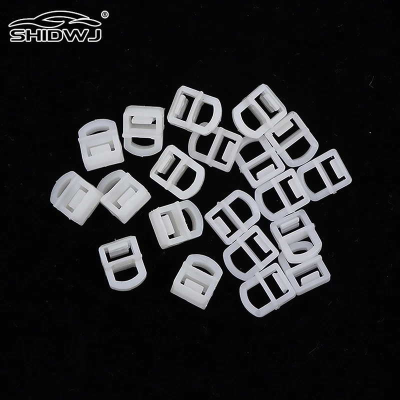 

10Pcs Car Curtain Track Wheel Truck Curtain Buckle Car Curtain Track Suspension Ring Pulley Sliding Ball Curtain Rail Clips Hook