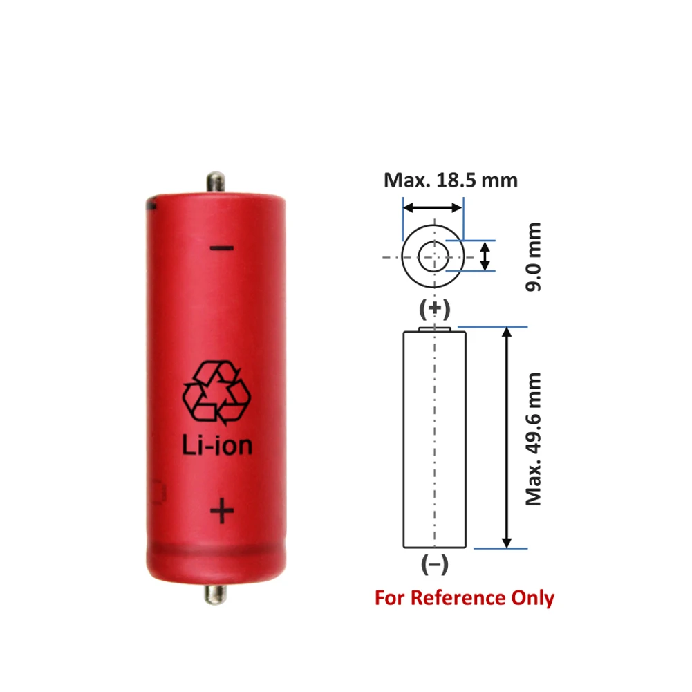 Original UR18500Y for Braun Shaver Battery Series 720S-4 790CC-4 760 5030S 5040S 3.7V Li-Ion Rechargeable Battery SA/NYO