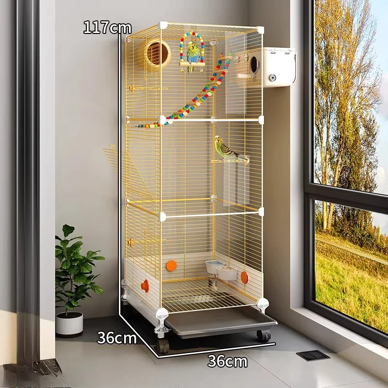 

Stainless Bird Cages Inseparable Pedestal Large Supplies Bird Cages Parrot Things Canaries Jaula Para Canarios Bird Supplies