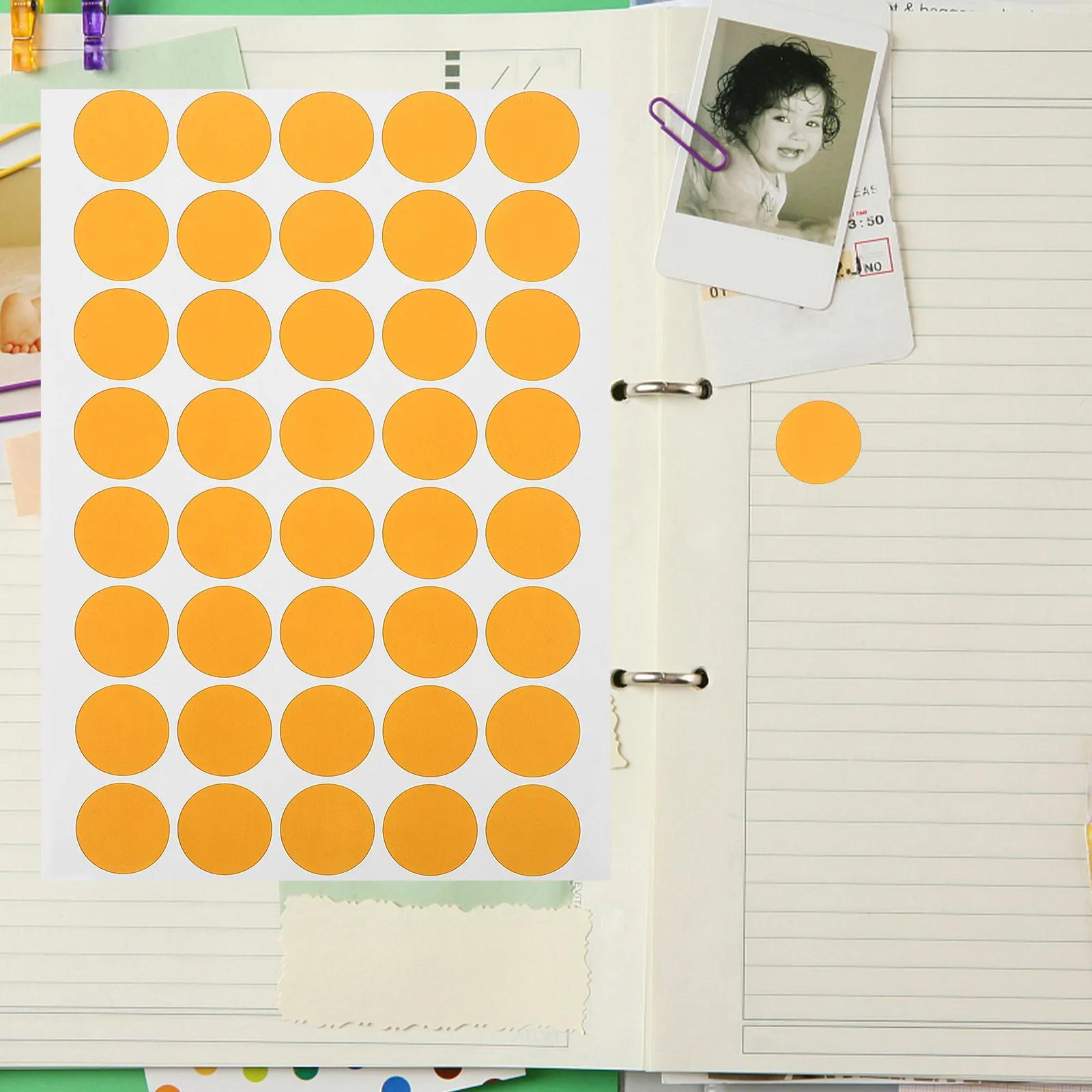 

10 Sheets Colored Dot Stickers Self-Adhesive Blank Circle Labels for Organization Color Coding Stickers Home School Office Use