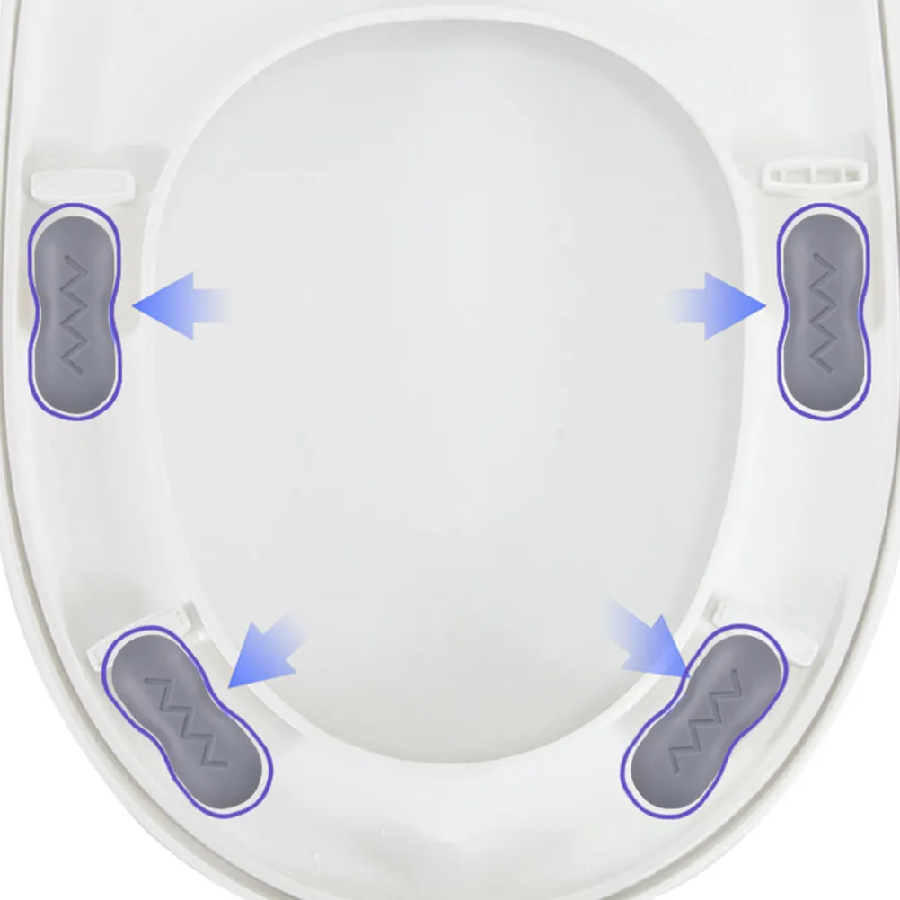 

Комплект из 3 универсальных бамперов для сиденья унитаза, стандартный размер, из ABS и TPE, с клейкой основой из EVA, для защиты и ремонта сиденья унитаза