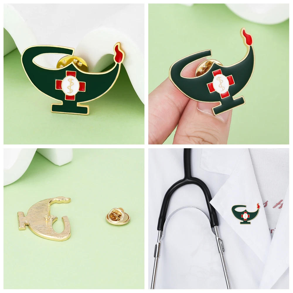 Hanreshe Medical Brooch Set Nursing Dental Pin for Doctor Nurse Backpack Bag Lapel Badge Jewelry Gifts