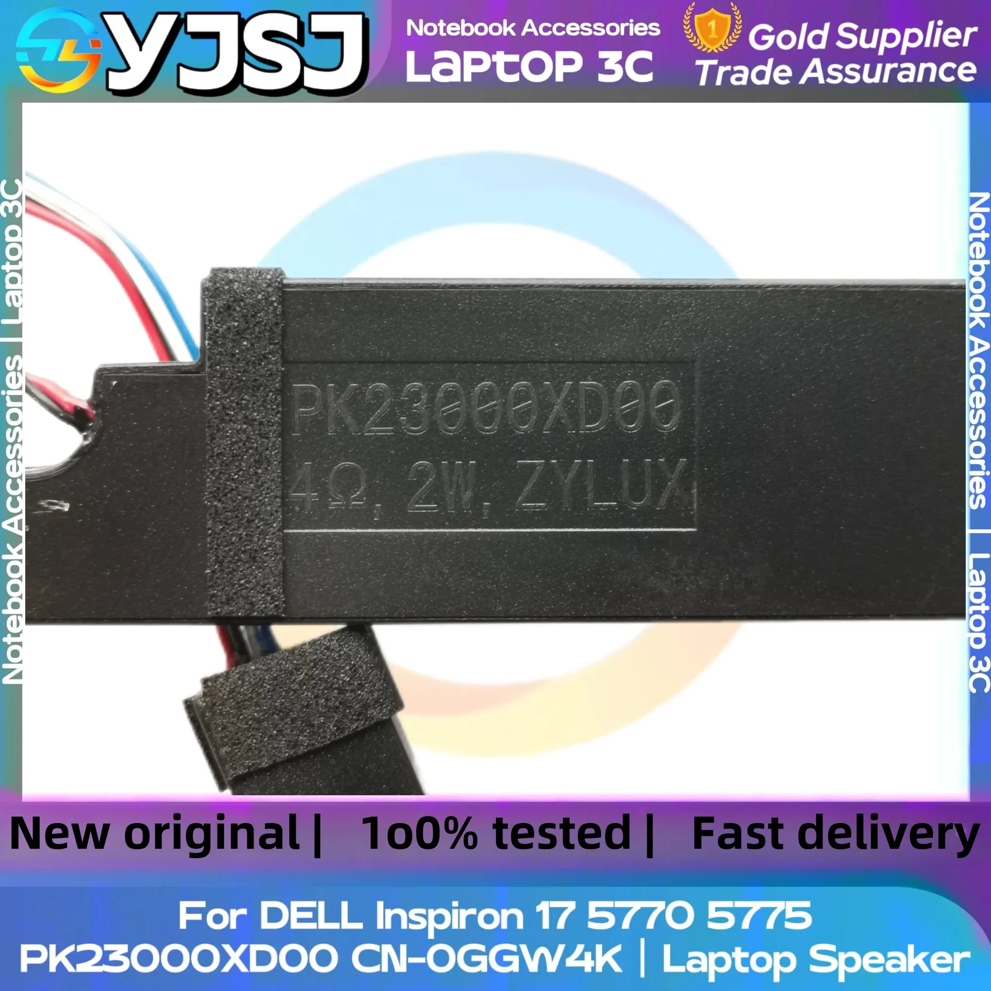 New GENUINE Original Laptop Speaker For DELL Inspiron 17 5770 5775 built-in speaker horn audio  PK23000XD00 CN-0GGW4K