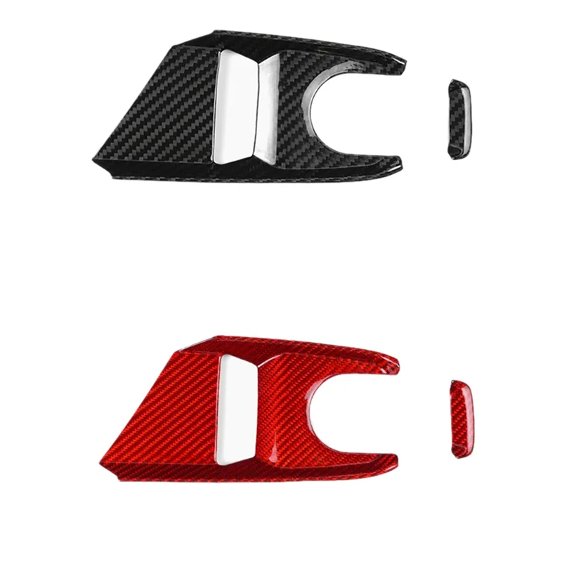 

BB-Real Carbon Fiber Sticker For Corvette C8 2020-2023 Center Control Button Panel(Red) Replacement Accessories