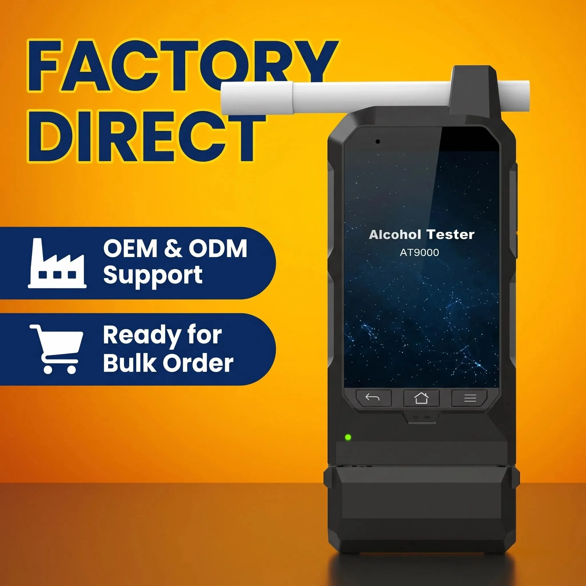 WGSENSOR AT9000 High Accuracy GPS 4G Cloud Upload Breathalyzer Dual Camera Alcohol Detector Border Customs Gas Analyzers ABS