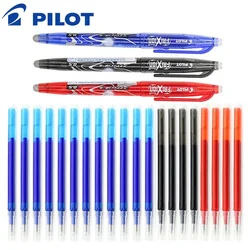 Pilot Frixion löschbares Gelstift-Set, 0,5 mm, blau/schwarz/rot, austauschbare Nachfüllungen, für Studenten, Schreiben, Schulbedarf, Bürozubehör