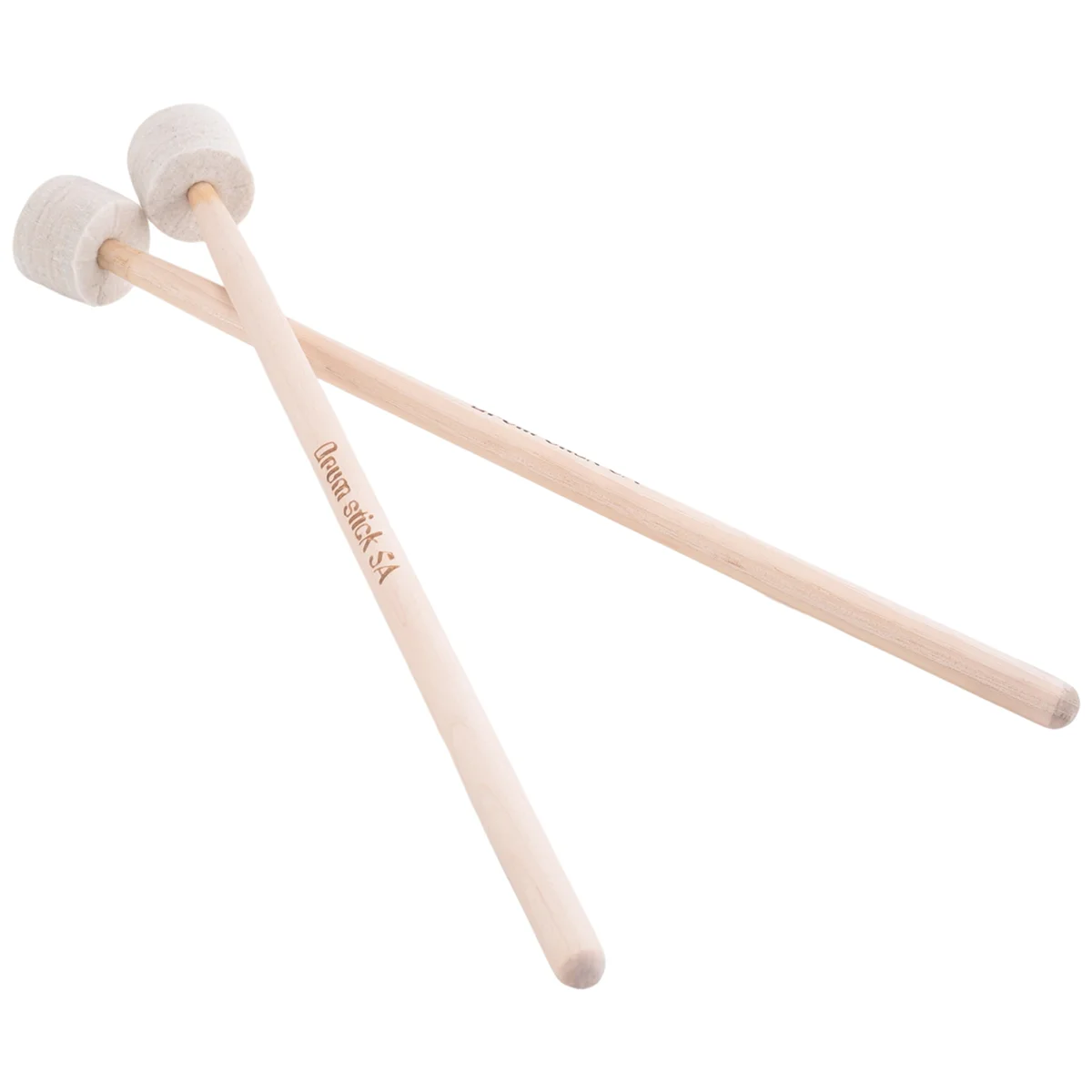 1 Pair Drum Mallet Stick Felt Mallet Timpani Stick Big Drum Hammer Timpani Mallet for Percussion Instrument