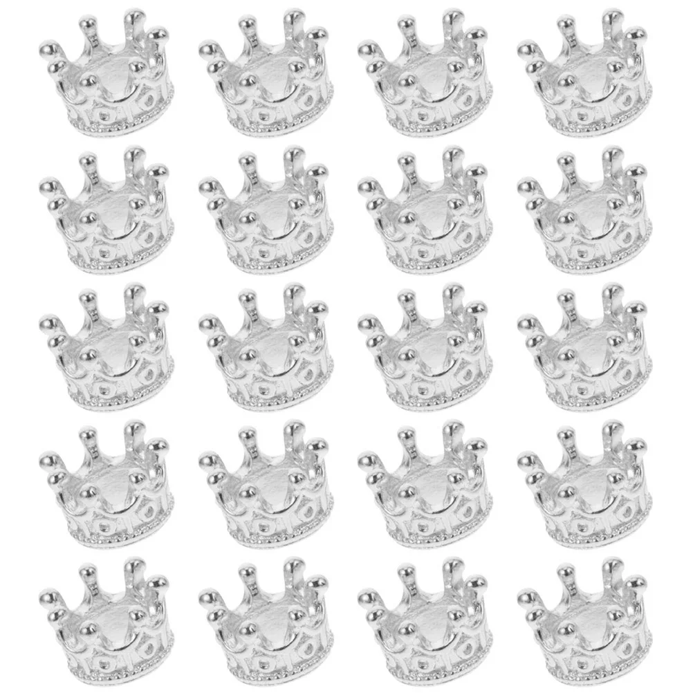 

60Pcs Crown Shape Pendant Alloy DIY Charms Jewelry Making Supplies for Necklace Bracelet Keychain DIY Jewelry Accessories