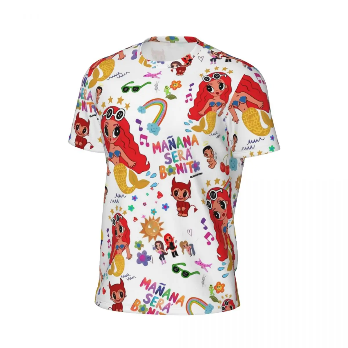 K-Karol G Bichota Blue Hair Collage T-Shirt Trendy Cool Sportswear T Shirts Short-Sleeve Quick Dry Tops Summer Y2K Oversize Tees