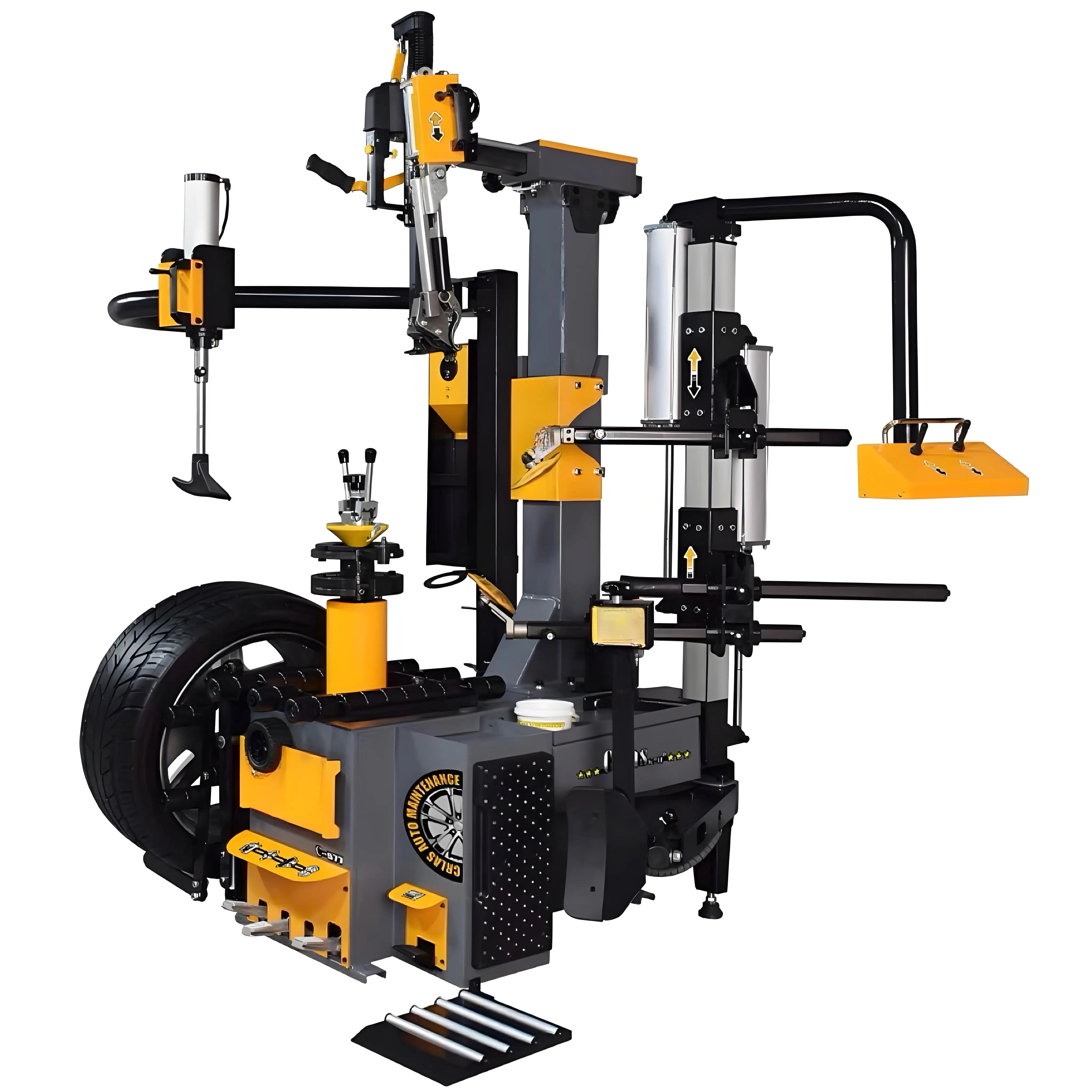 Fully Automatic Luxury Tire Changer Lean Back Auto Picker Max Rim 28 Non-Touch Tyre Changing Machine