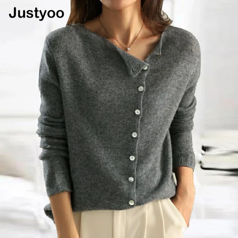 2024 Spring Autumn Knitted Sweater Women Vintage Single-breasted Cardigans For Women Basic Knitwear Small Coat