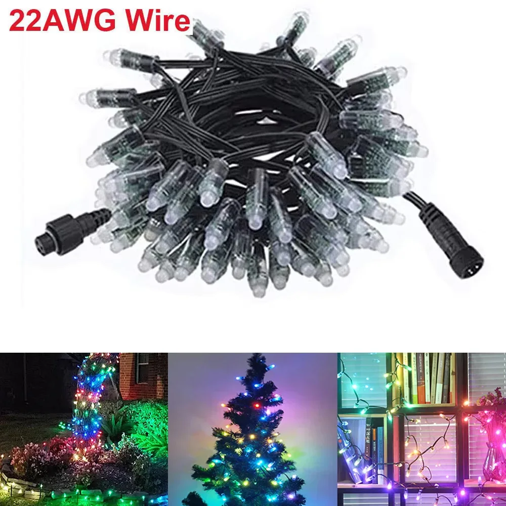 Pop 50pcs 12MM WS2811 Led String Light Smart Pixel Module DC 12v IP68 Waterproof WS2811IC Digital LED Christmas Light