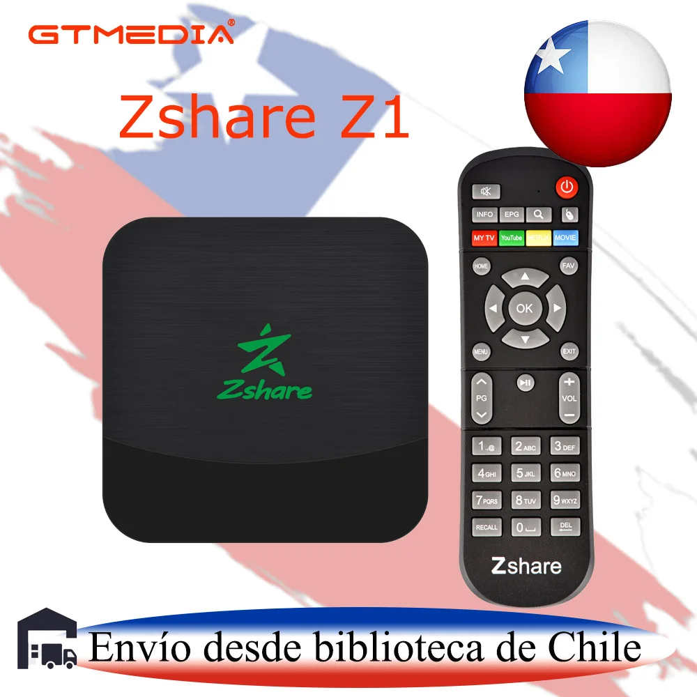 

GTMEDIA Zshare Z1 Zshare Z1 Android Tv Box high performance with built-in Wifi and support Stalker free digital tv decoder ready stock in chili warehouse