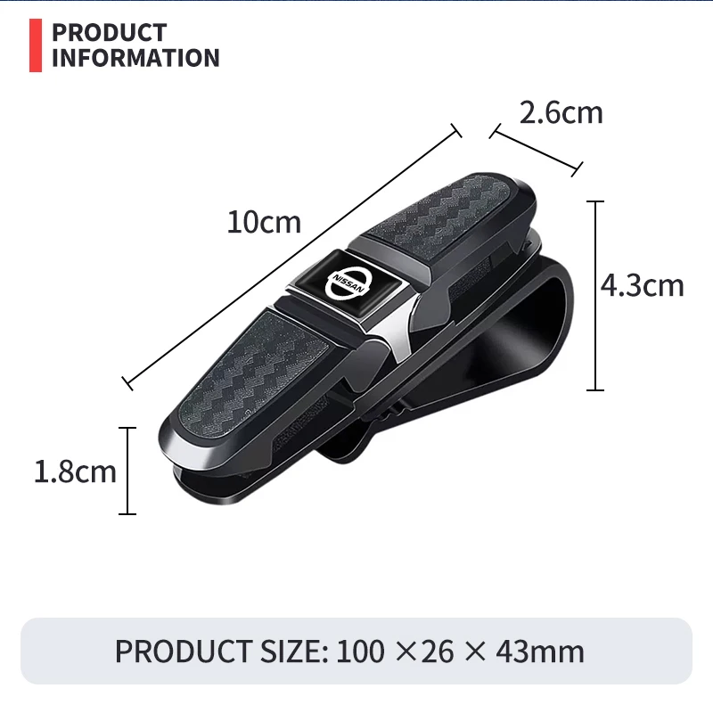 Visiera parasole per auto porta occhiali da sole Clip accessori interni per auto per Nissan Qashqai X J10 J11 Trail Tiida Juke Teana Pulsar