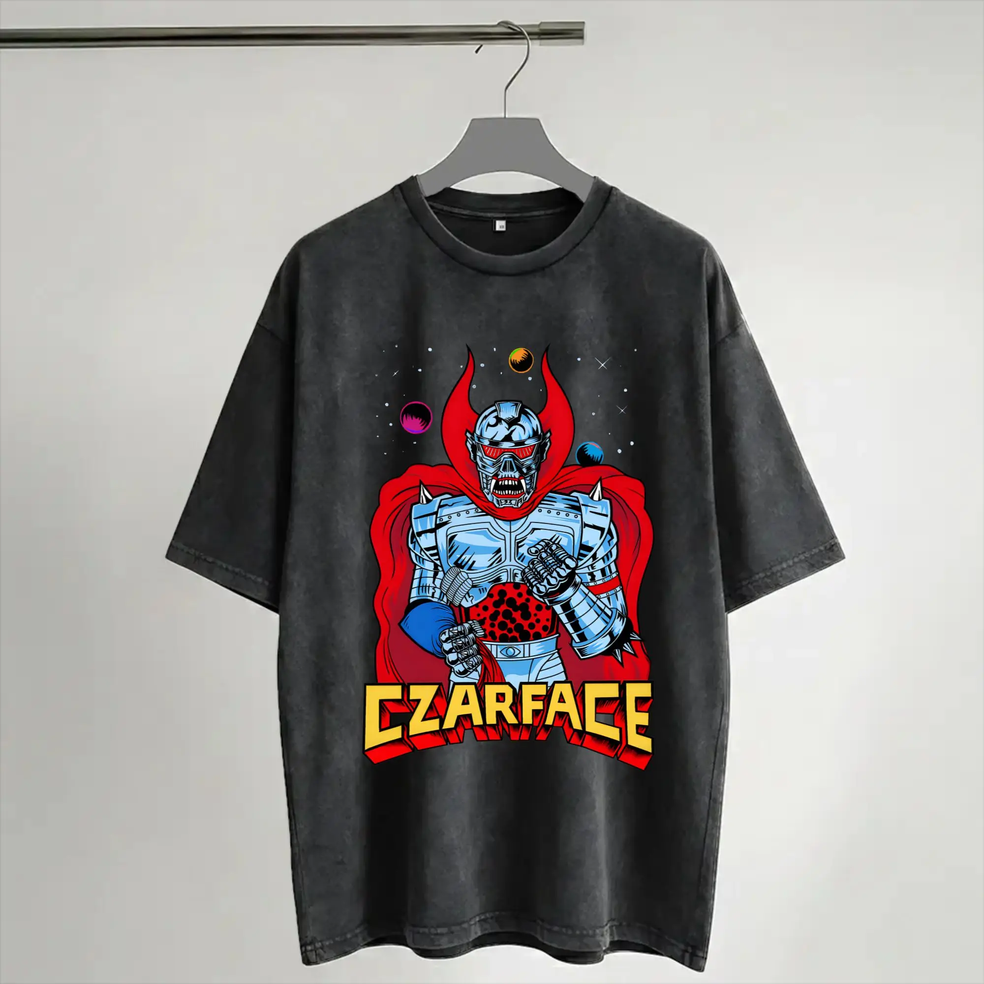 Summer Czarface  Washed T Shirts Outfit Oversize T-Shirt  for Men Women Tees