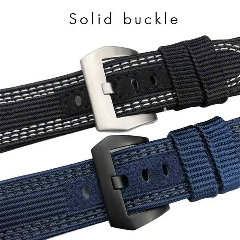 Befia 24mm 26mm Nylon gewebe Uhren armband für Panerai Tauch luminor Pam Canvas Leder Sport armband Geschenk werkzeuge