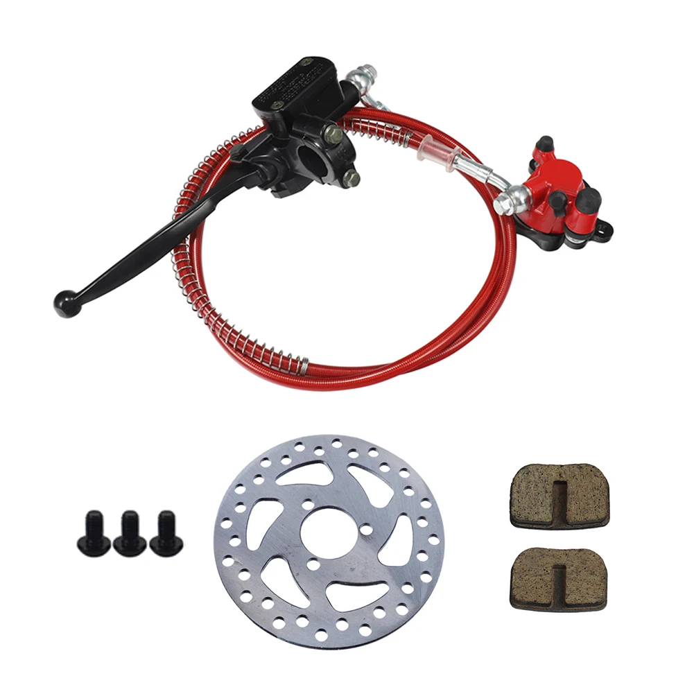 2-Takt 47 49cc Motorrad Pocket Bike Bremse hinten links Pumpe Hauptzylinder hydraulische Bremsschlauchleitung Bremssattel 120 mm Dsic