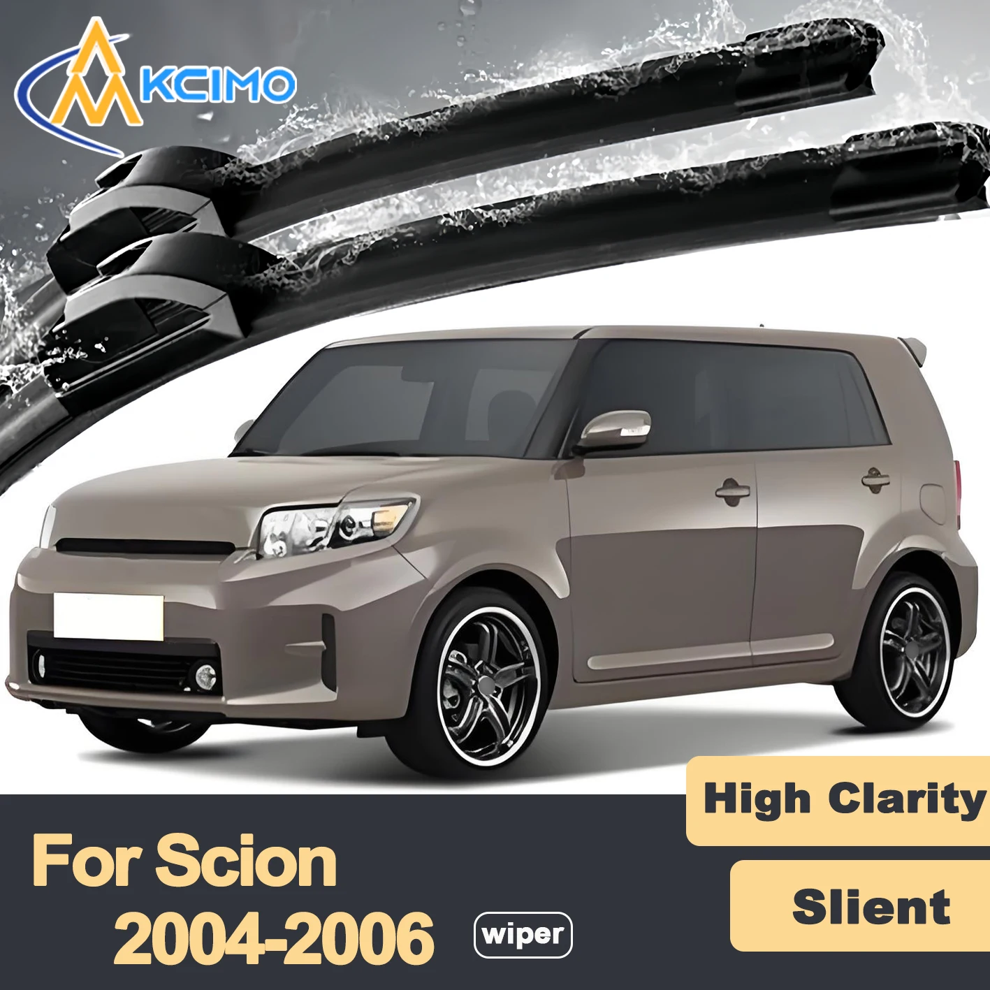 

Высококачественные резиновые бесшумные щетки стеклоочистителя (2 шт.) для Scion xB XP30 2004-2006, комплект передних щеток стеклоочистителя для Toyota bB