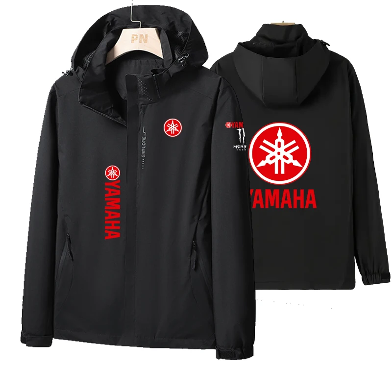 Yamaha Logo 2026 Spring Models Racing Men's and Women's Motorcycle Hooded Jacket Sports, Casual Fashion Windproof Top Clothing