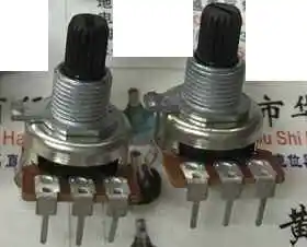 5pcs/lot Shengwei 161 vertical single potentiometer A50K B2K B10K B50K B100K B500K handle with thread length 15MM flowers