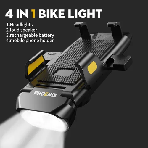 Imagen 2 del producto Luz de bicicleta 400 lúmenes 3000mAh faro de bicicleta linterna manillar carga USB MTB Ciclismo de Carretera resaltado